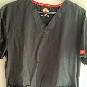 Dickies size large black scrub top